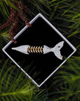 Ceramic Brooch | Fish Bones Pin
