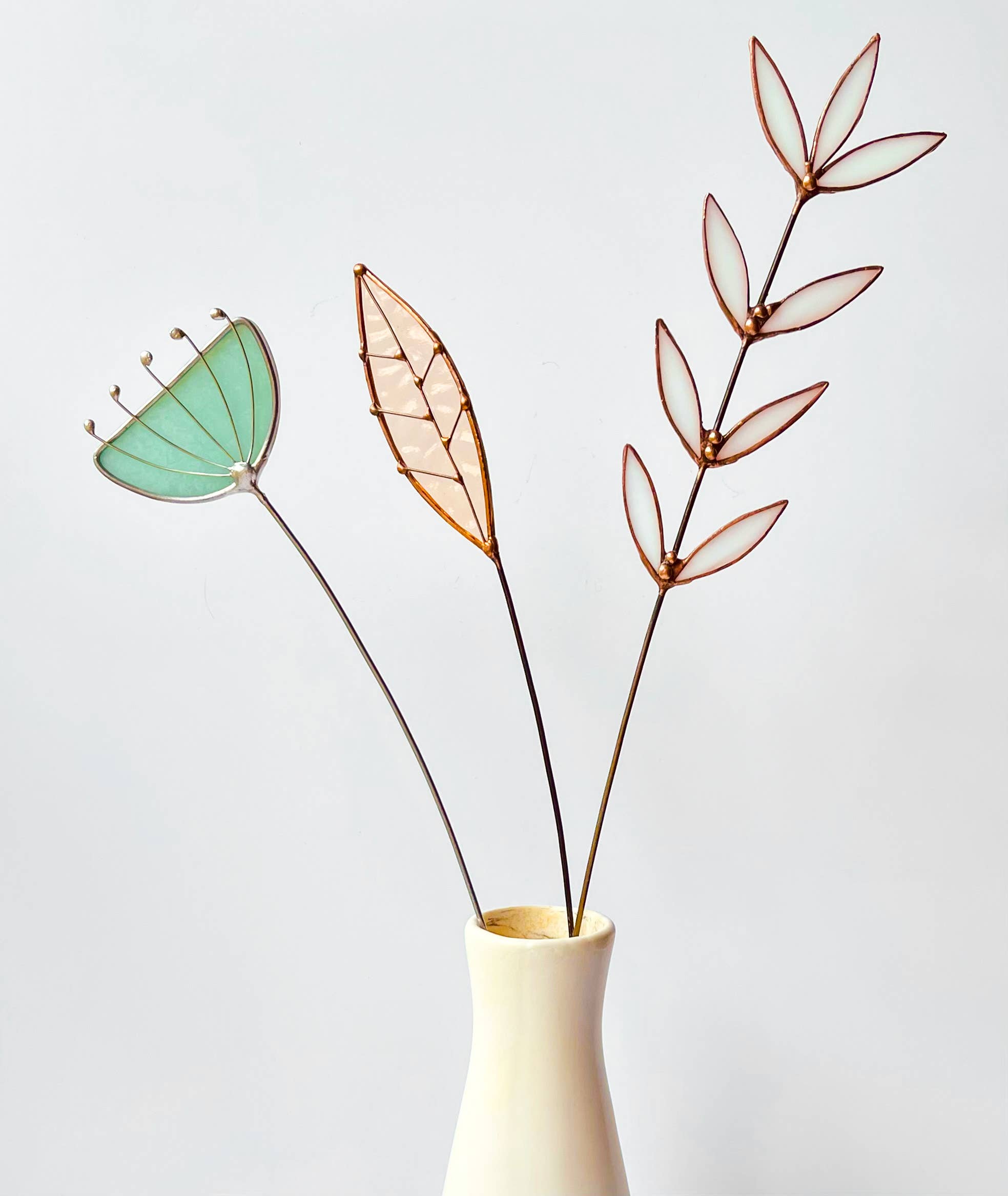 Stained Glass | Mod Blue Flowers