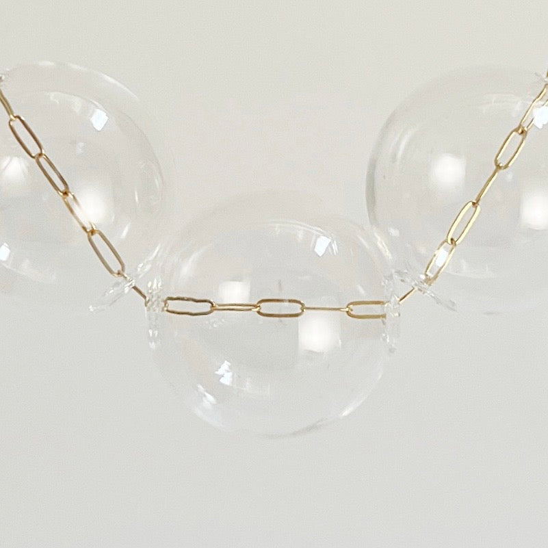 Hav Bauble Necklace | Blown Glass Spheres &amp; 14k Gold-filled Chain