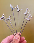 Cocktail Pick | Silver Sword, Goose or Horse