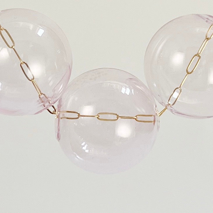 Hav Bauble Necklace | Blown Glass Spheres &amp; 14k Gold-filled Chain