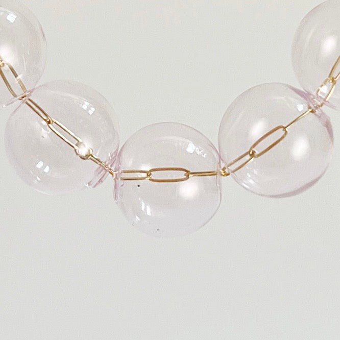 Òkun Bubble Bracelet | Blown Glass &amp; 14k Gold Fill