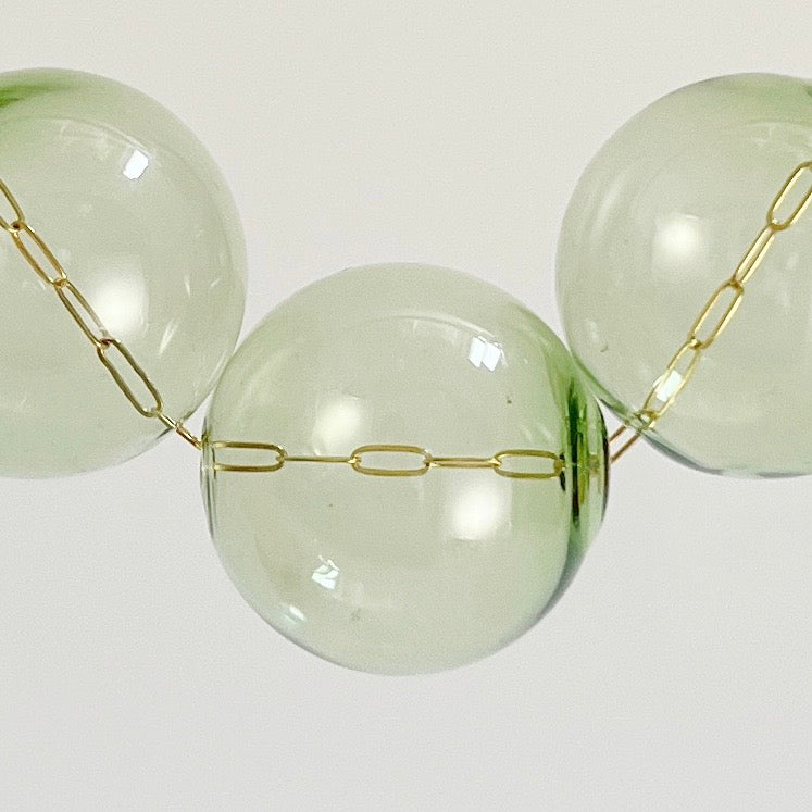 Hav Bauble Necklace | Blown Glass Spheres &amp; 14k Gold-filled Chain