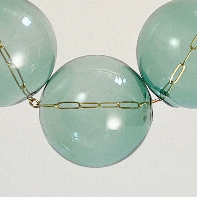 Hav Bauble Necklace | Blown Glass Spheres &amp; 14k Gold-filled Chain