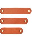 Yorker Drawer Handle | Leather and Brass