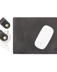 Zed Cord Keeper | Set of Two Brass & Leather Holders, Set of 2