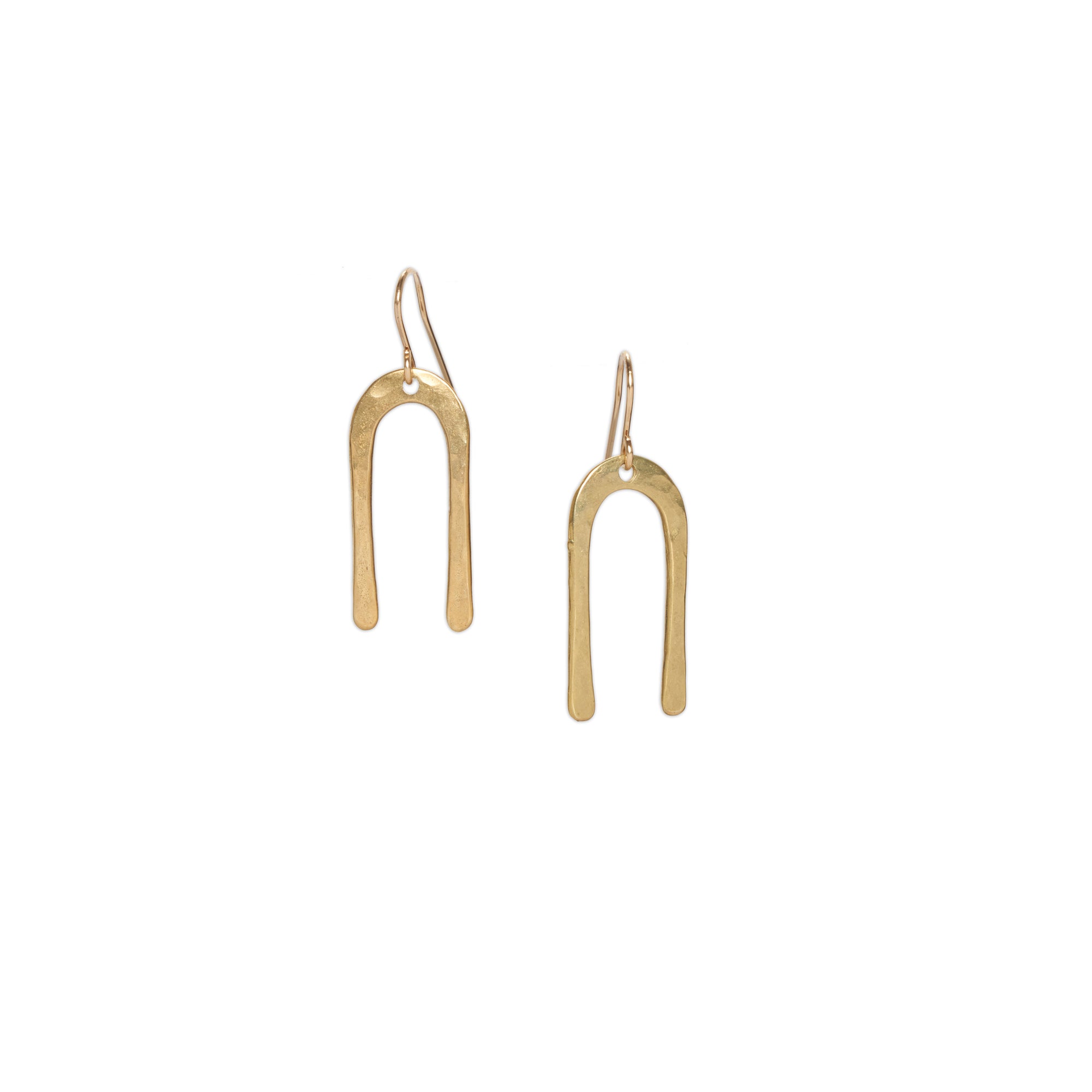 Frida Earrings | Forged Metal Shaped Dangles