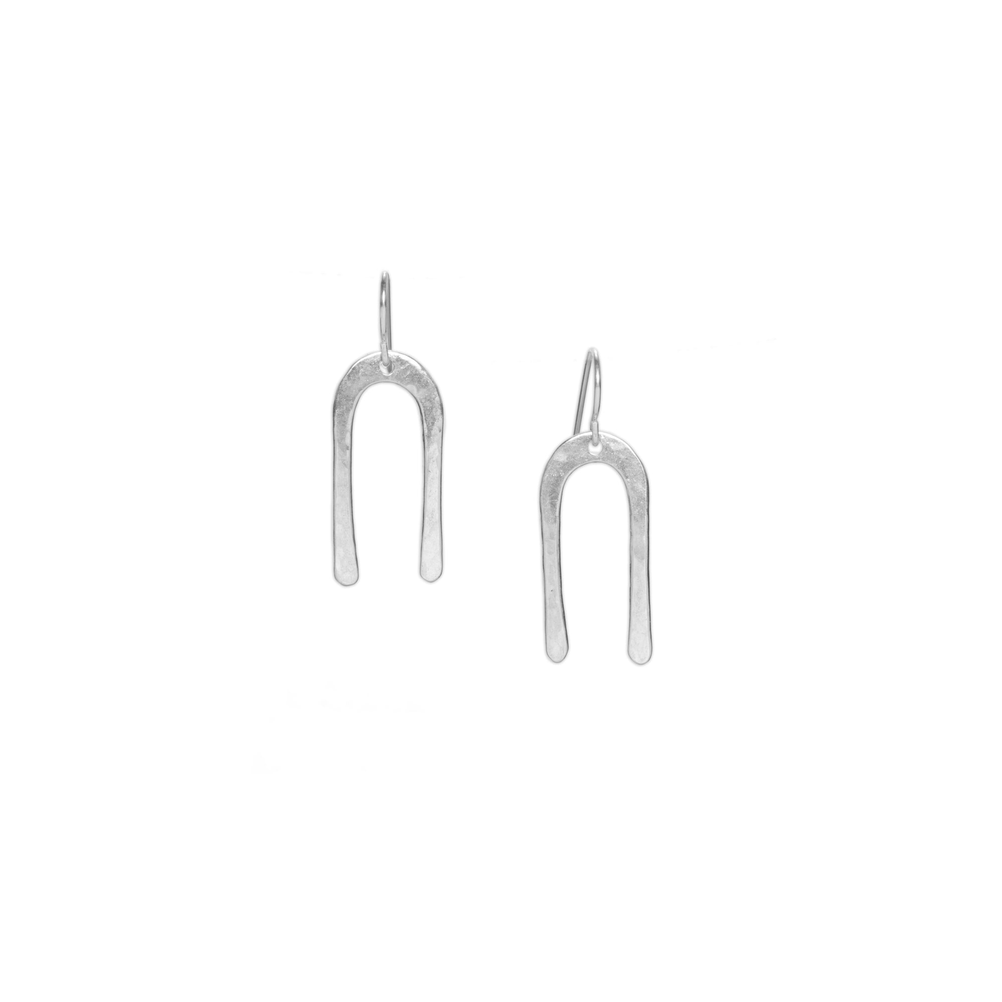 Frida Earrings | Forged Metal Shaped Dangles