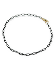 Jezebel Men's Bracelet | Black Steel & 14k Gold-fill or Brass