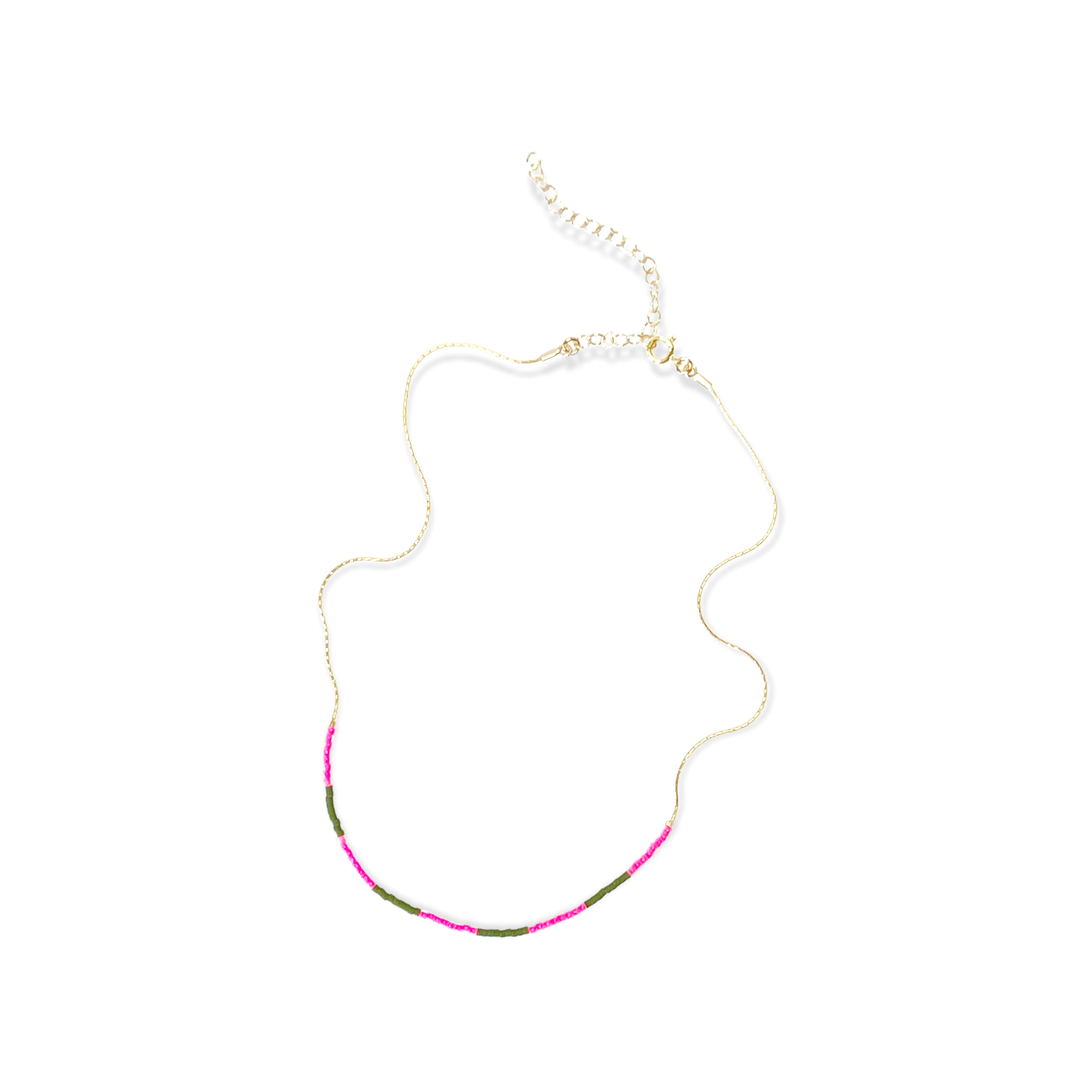 Unleash your inner vibrancy with our Kaleid Necklace – a statement of style that radiates boldness and allure. This isn't just a necklace; it's your passport to a world of vivid chic. Get ready to make an unforgettable impression with the intricate hand-beaded pattern that dances in vibrant hues.