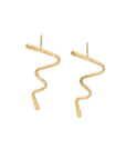 Lucille Earrings | Forged Squiggle Dangles