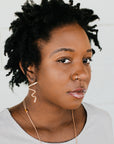 Lucille Earrings | Forged Squiggle Dangles