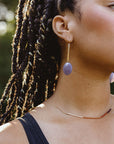Sedona Earrings | 14k Gold-fill with Bronze & Lepidolite Gemstones