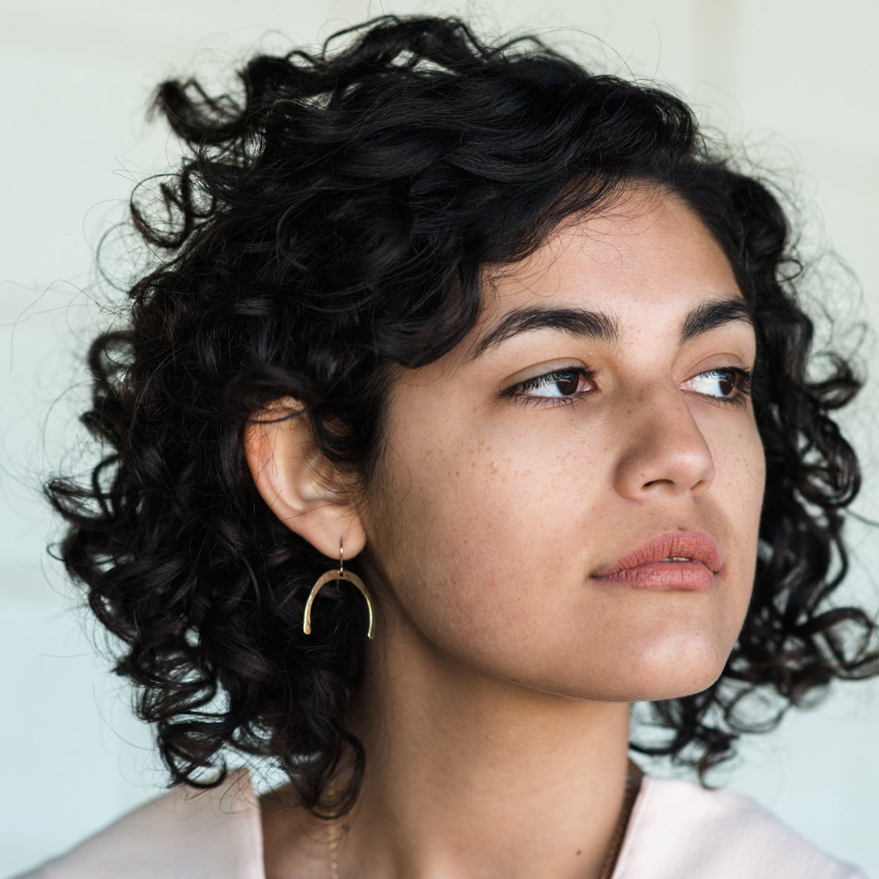 Frida Earrings | Forged Metal Shaped Dangles