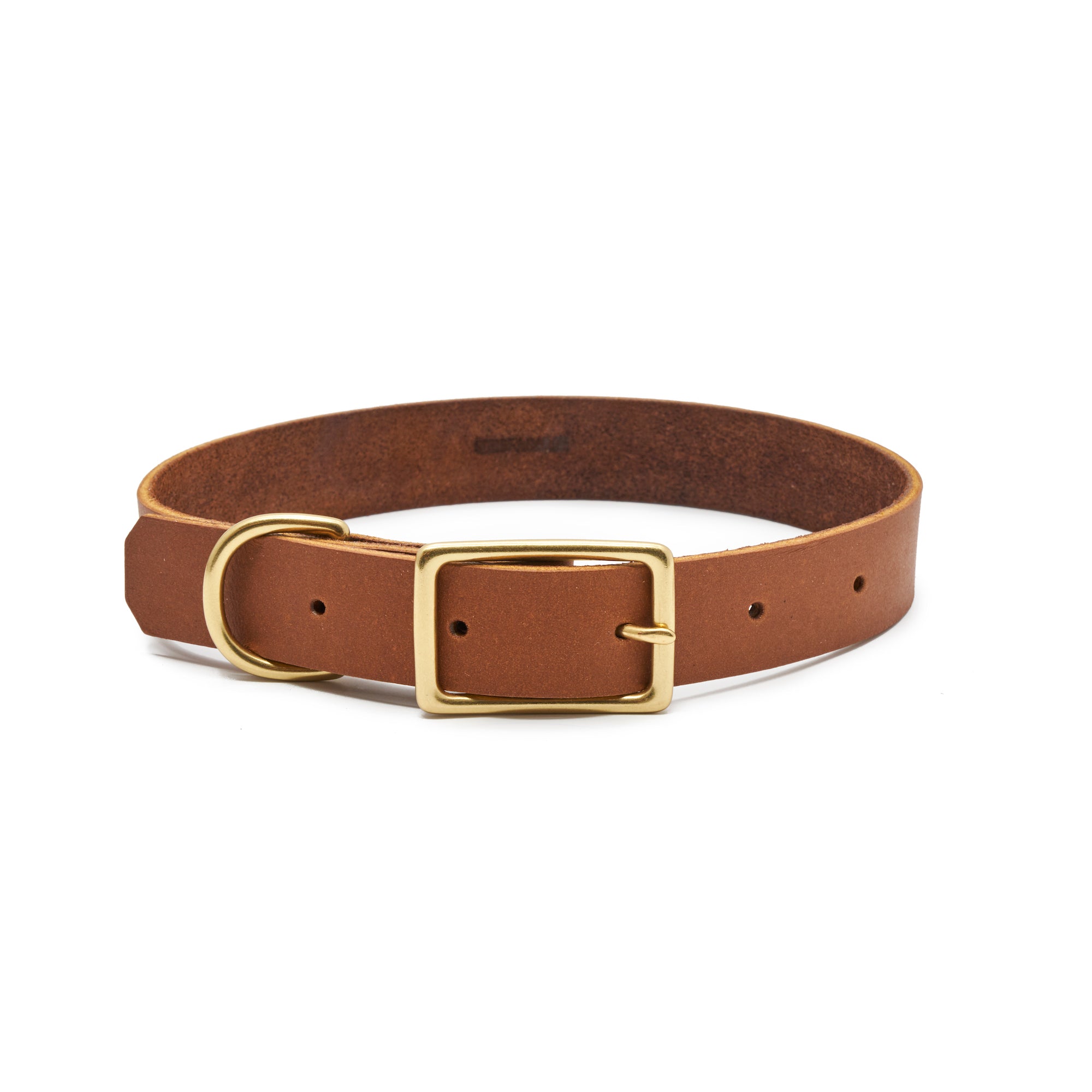 Willis Leather Collar | Leather and Brass