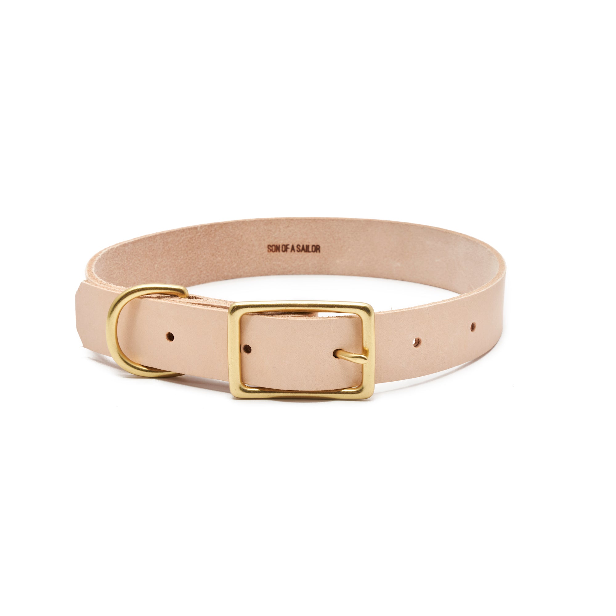 Willis Leather Collar | Leather and Brass