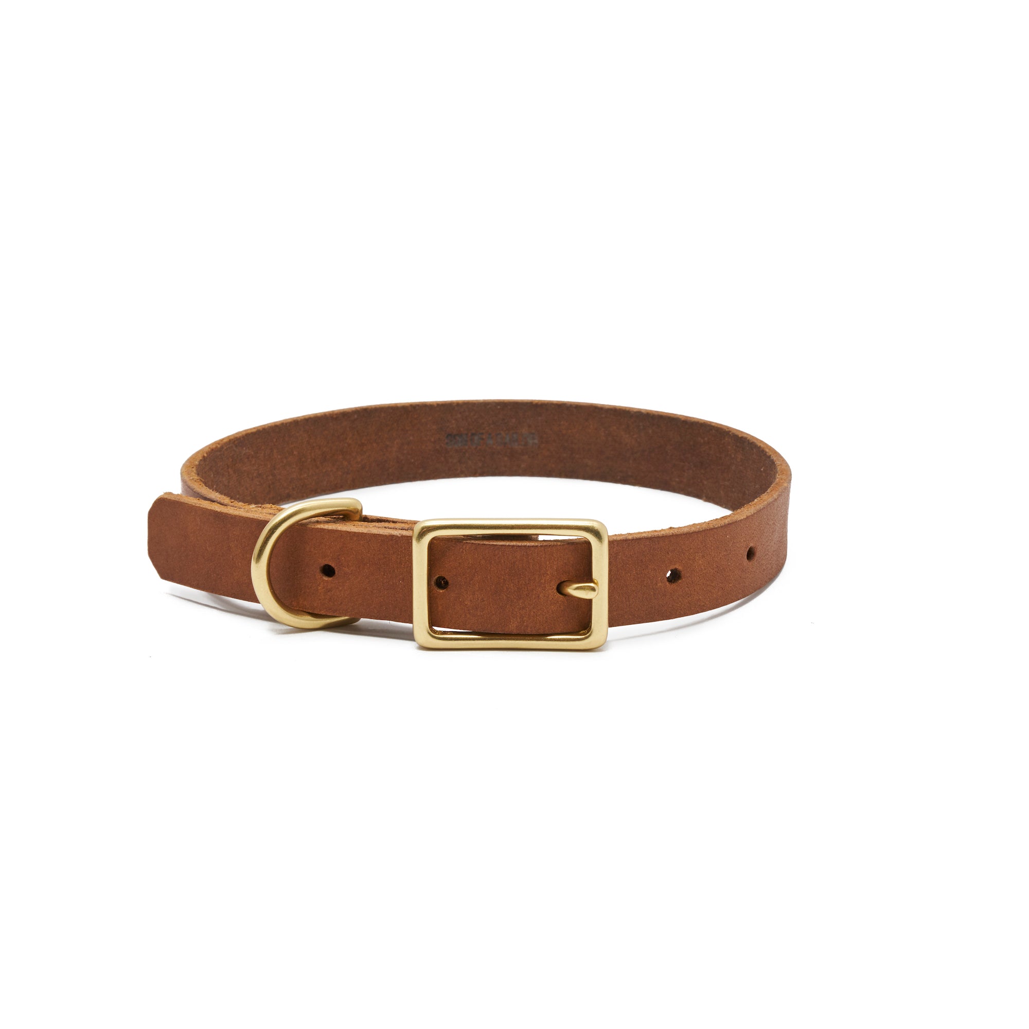 Willis Leather Collar | Leather and Brass